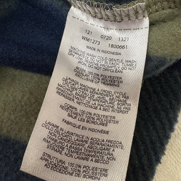 Columbia Fleece For bugaboo II Interchange Jacket Mens Size XL Blue Plaid *READ* - Picture 6 of 9